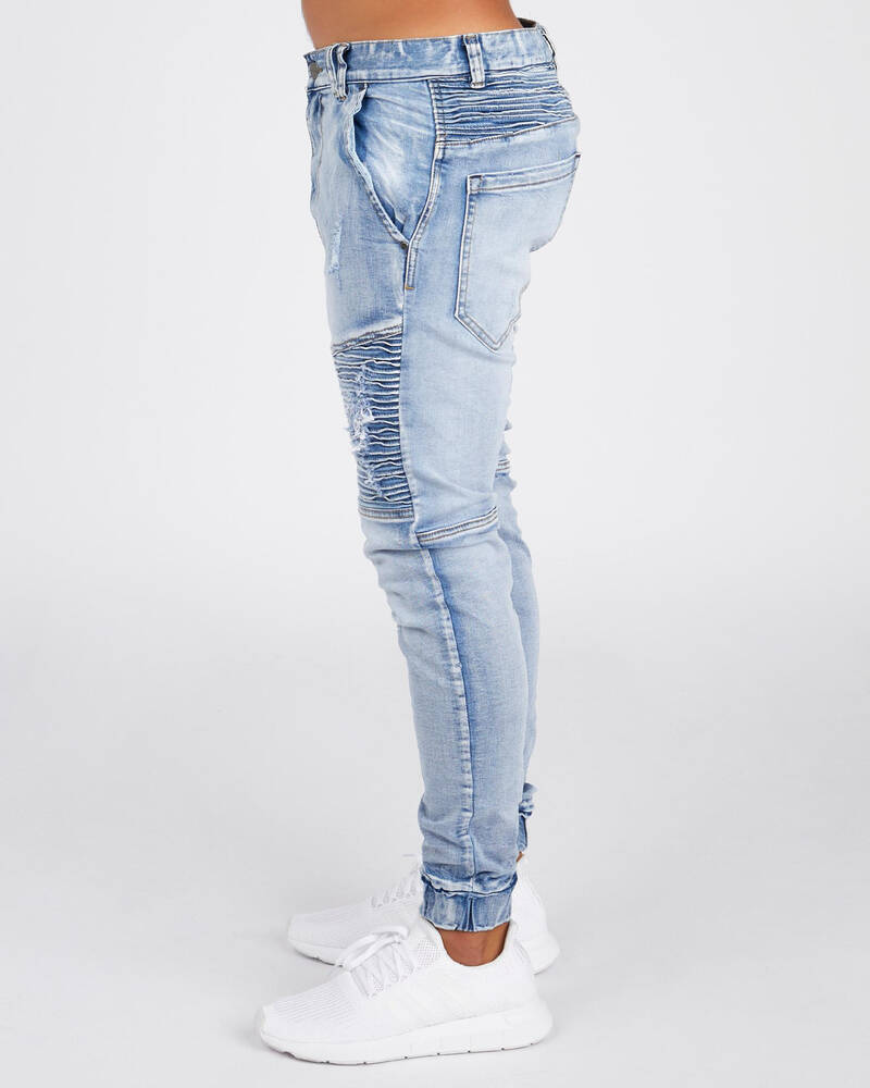Nena & Pasadena Destroyer Elastic Ankle Jeans for Mens
