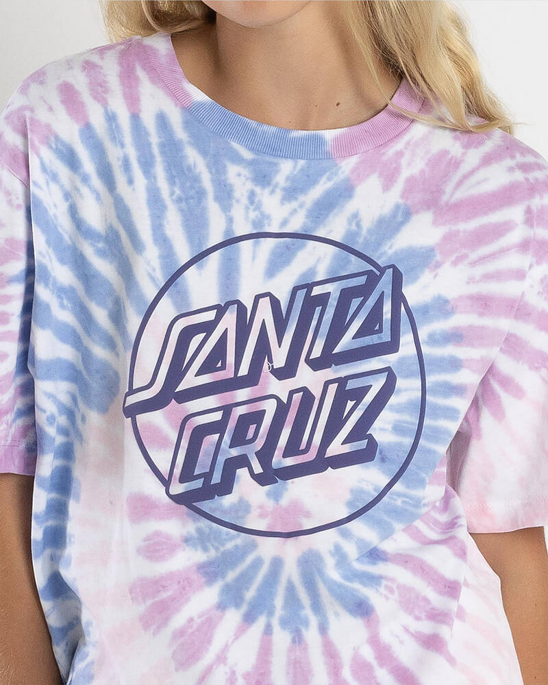 Santa Cruz Girls' Opus Dot Front T-Shirt for Womens