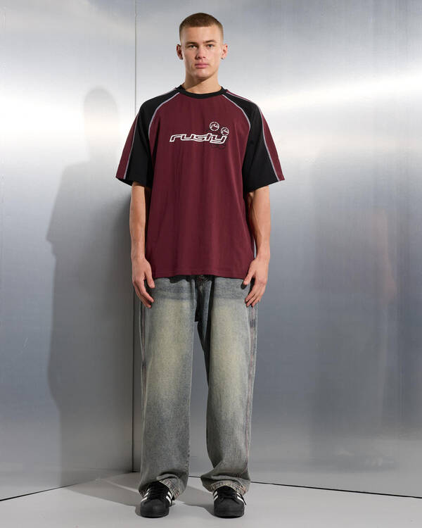 Rusty Omac Short Sleeve Tee for Mens