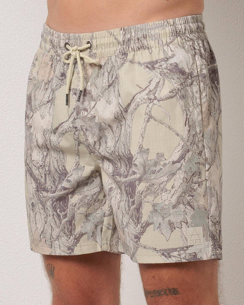 Lucid Grove Elastic Waist Shorts for Mens