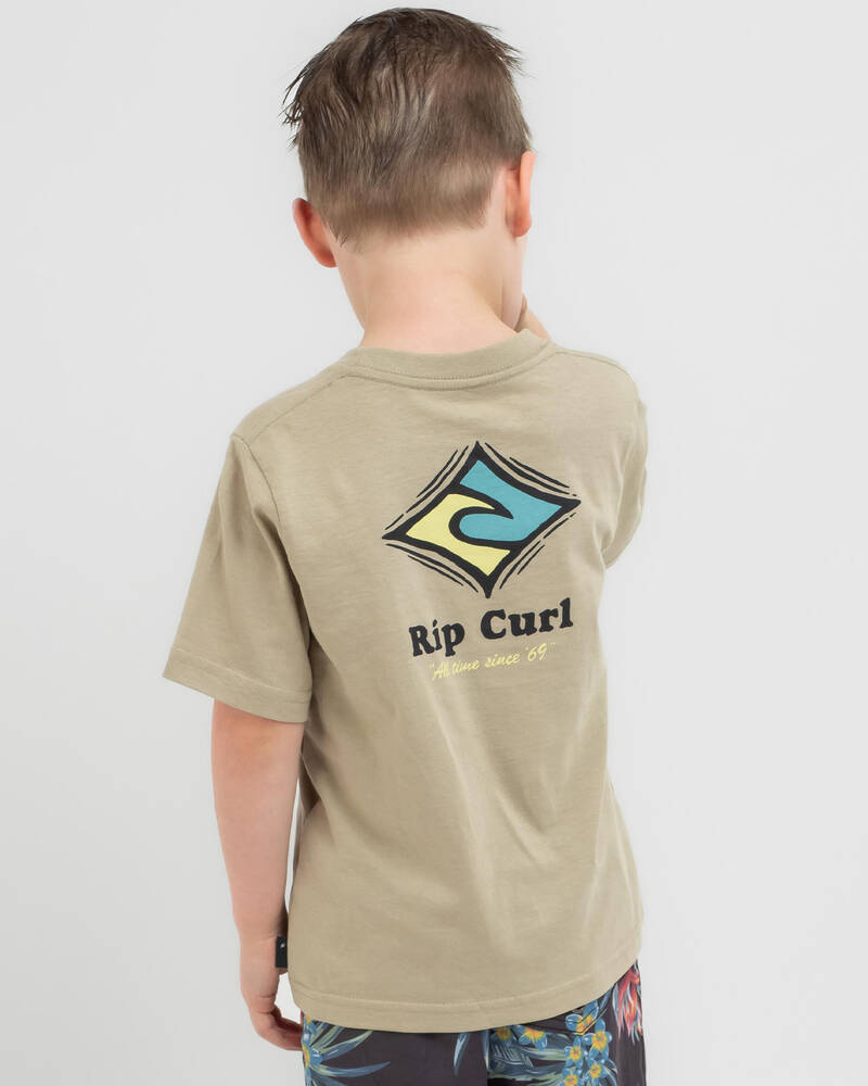 Rip Curl Toddlers' Micro Waves Logo T-Shirt for Mens