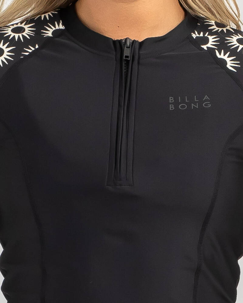 Billabong Follow The Sun Point Break Cap Sleeve Rash Vest for Womens