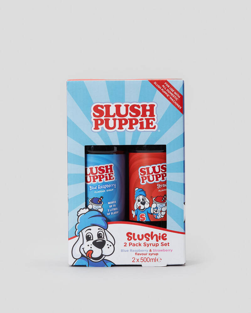 Slush Puppie Slush Puppie Twin Pack Blue Raspberry & Strawberry  Syrup for Unisex