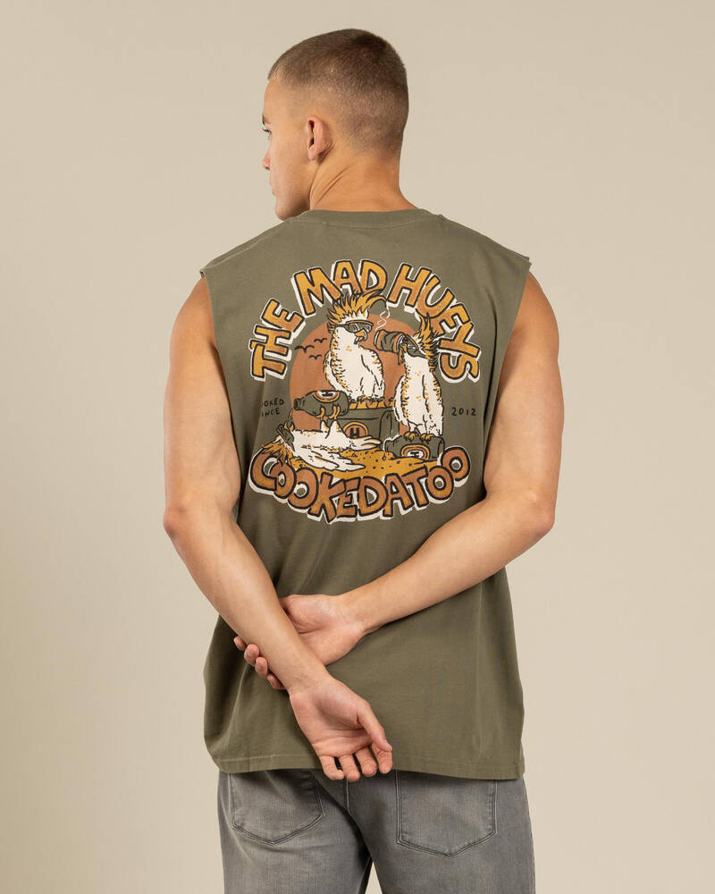 The Mad Hueys Cookedatoo Trio Muscle Tank for Mens