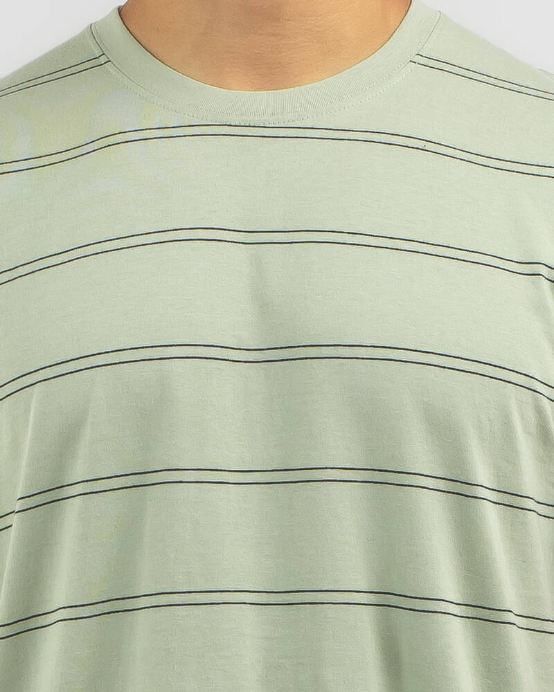 Rip Curl Plain Stripe T-Shirt for Mens