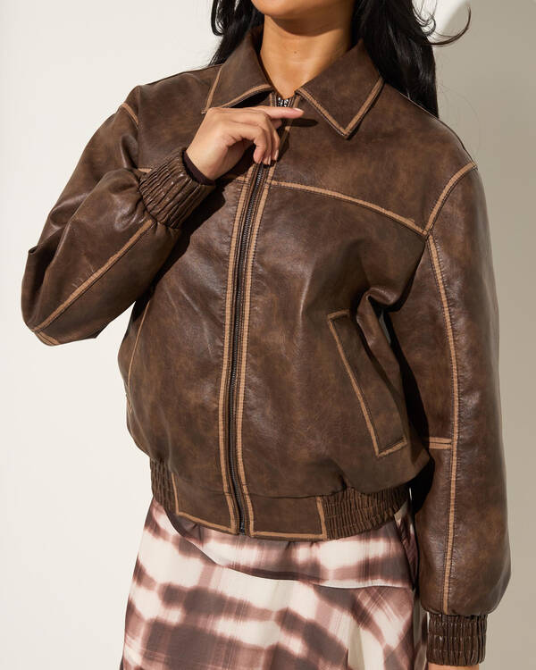 Ava And Ever Romeo Faux Leather Jacket for Womens