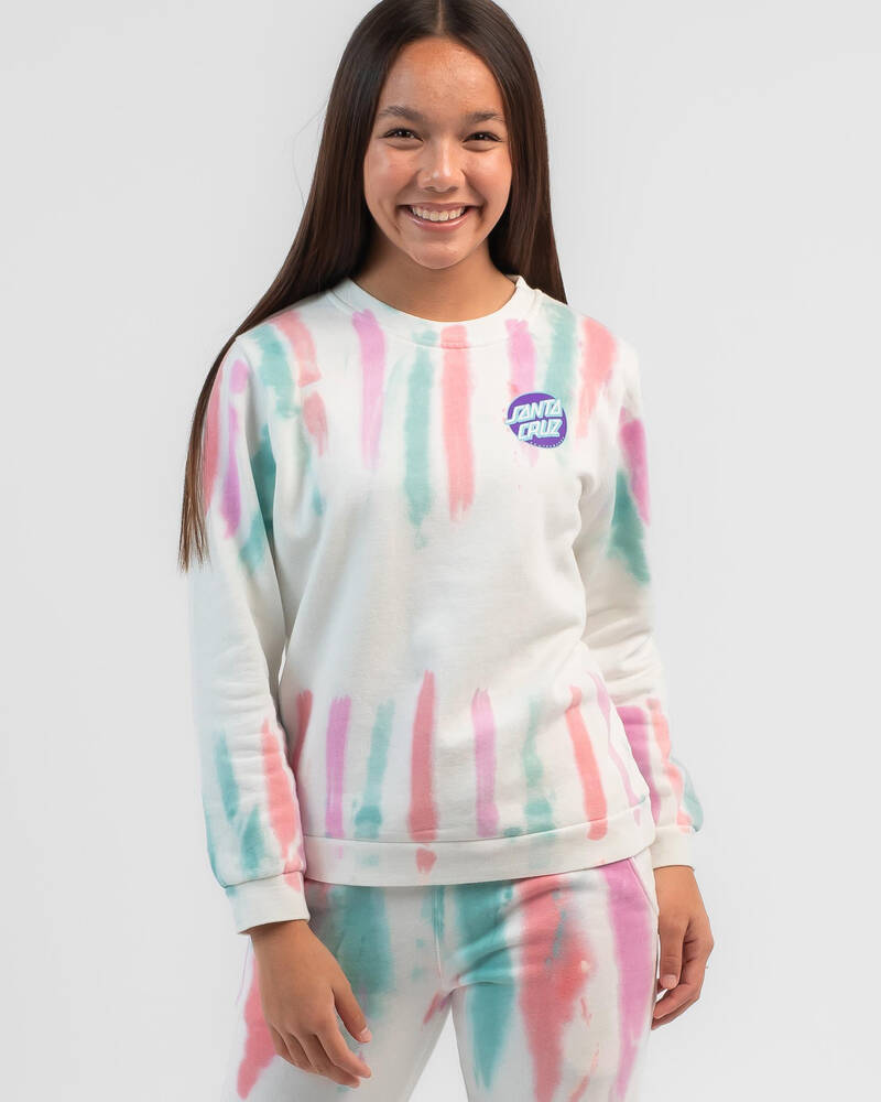 Santa Cruz Girls' Unicorn Dot Sweatshirt for Womens