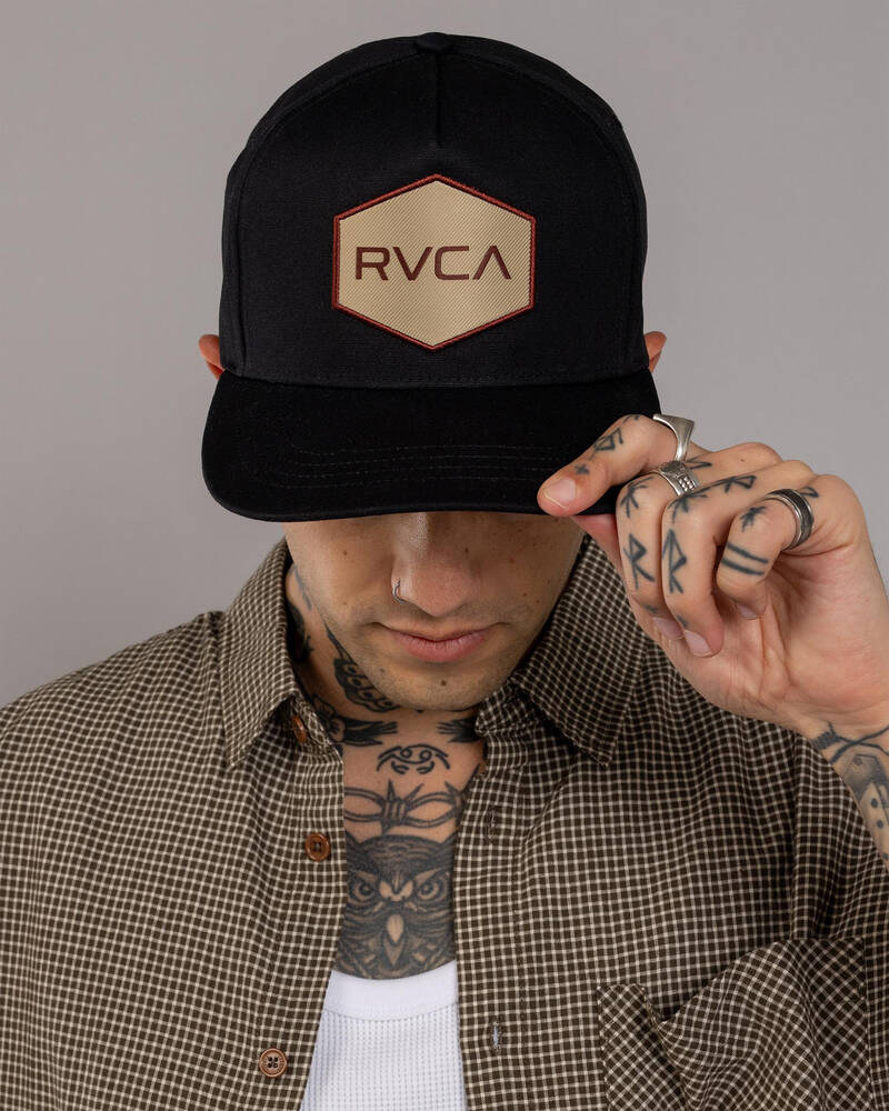 RVCA Commonwealth Patch Snapback Cap for Mens
