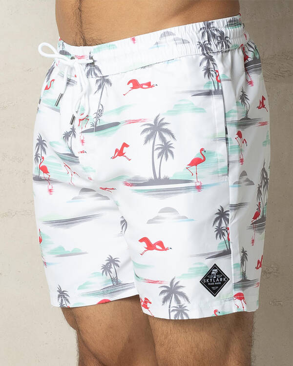 Skylark Retreat Elastic Waist Shorts for Mens