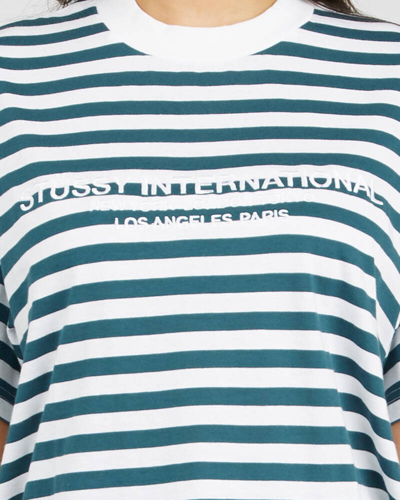 Stussy Cyrus Stripe T-Shirt for Womens