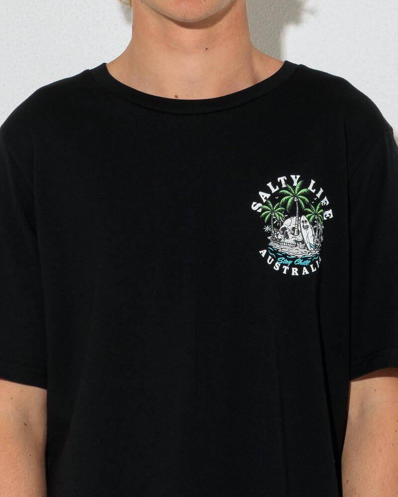 Salty Life Skull Cove T-Shirt for Mens