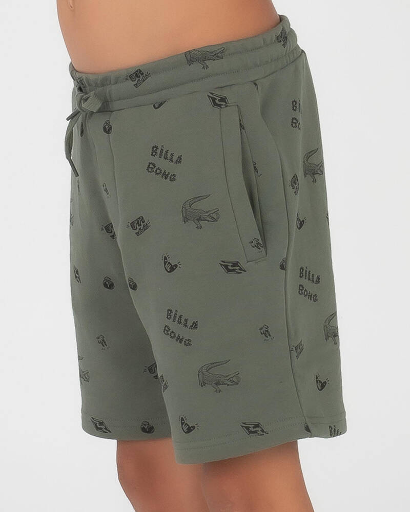 Billabong Boys' Printed Fleece Shorts for Mens