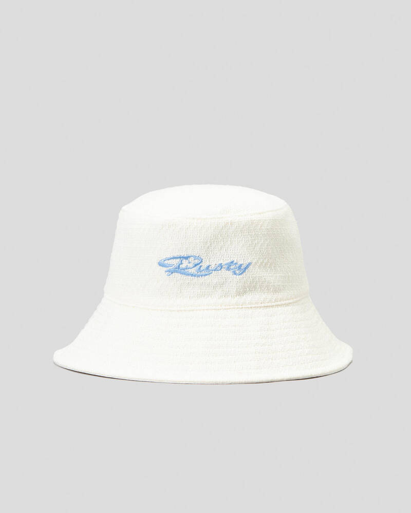 Rusty Bobby Boucle Reversible Bucket Hat for Womens
