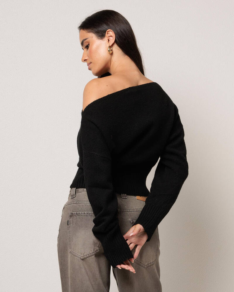 Ava And Ever Anni Off Shoulder Knit Jumper for Womens