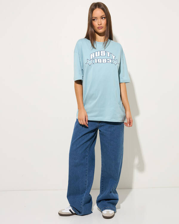 Rusty Star Shine Oversized T-Shirt for Womens