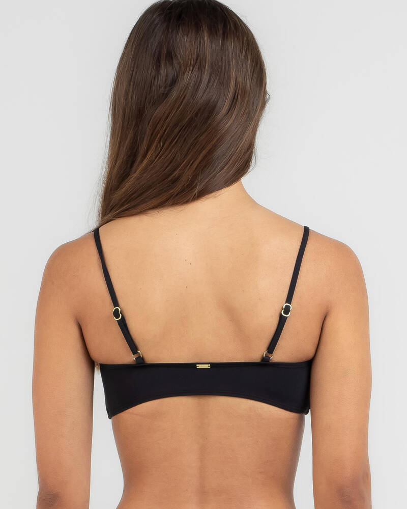 Topanga Lettie Tie Front Bandeau Bikini Top for Womens