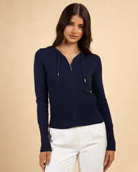 Ava And Ever Cora Hooded Zip Knit Jumper for Womens image number null