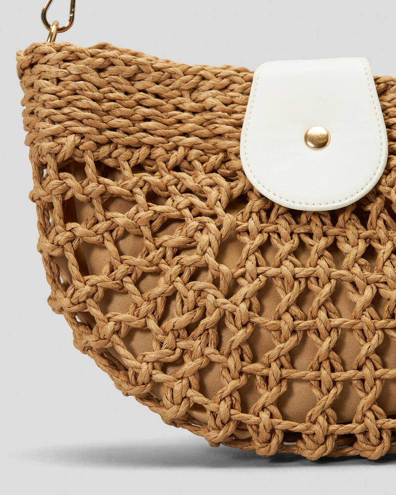 Mooloola Moana Straw Crossbody Bag for Womens