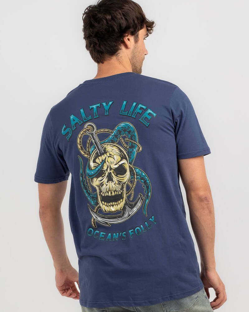Salty Life Oceans T-Shirt for Mens
