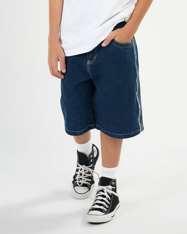 Boys' Flip Daddy Taped Denim Shorts
