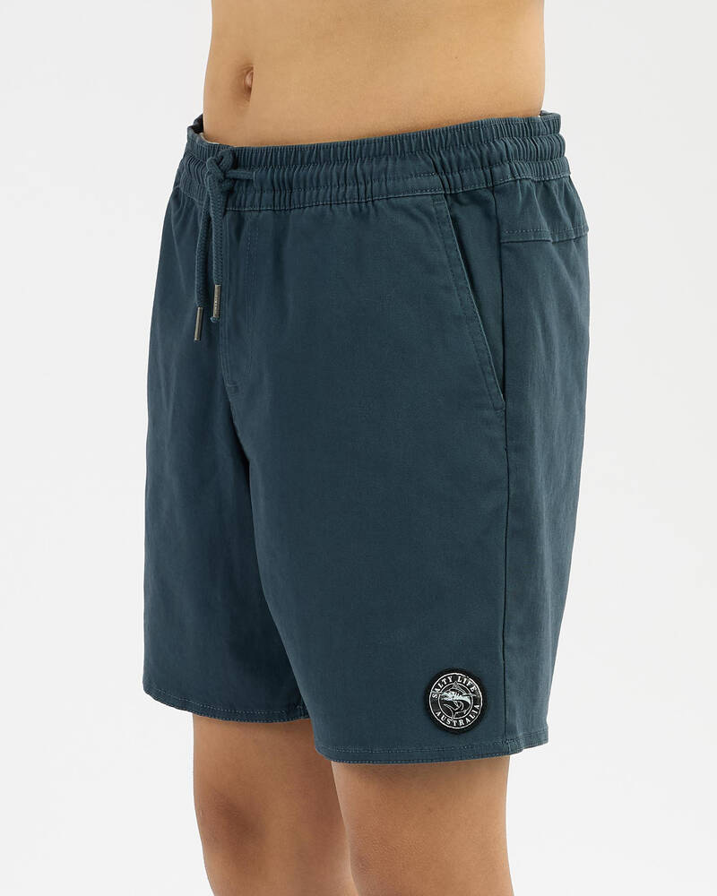 Salty Life Boys' Dockside Elastic Waist Shorts for Mens