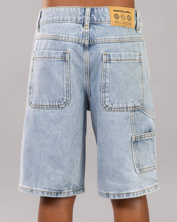 Rip Curl Boys' Hyped Up Denim Walk Shorts for Mens