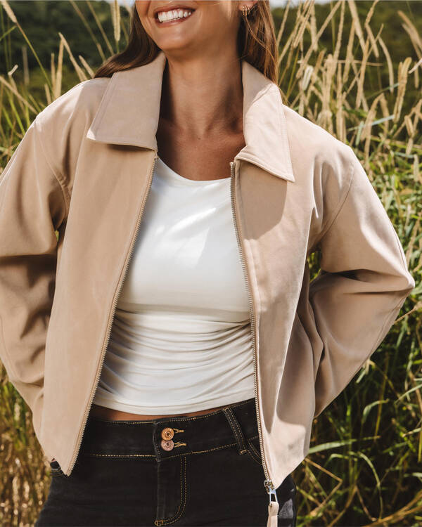 Ava And Ever Mustang Faux Suede Jacket for Womens