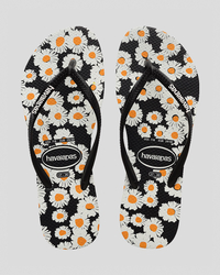 Havaianas Slim Daisy Caitii Thongs for Womens image number null