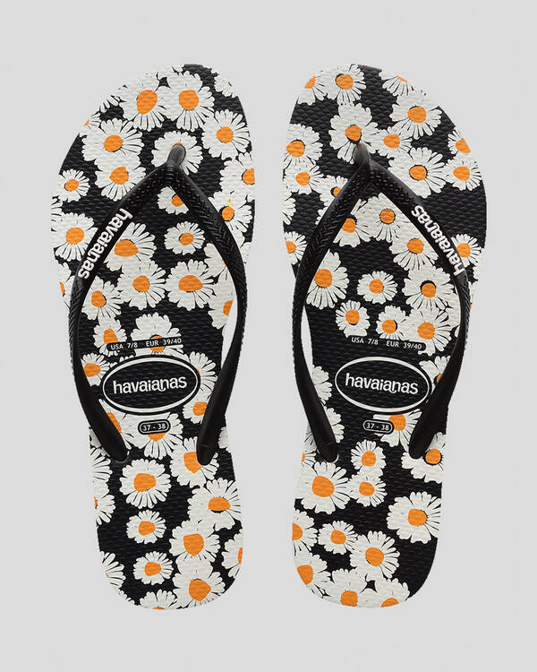 Havaianas Slim Daisy Caitii Thongs for Womens