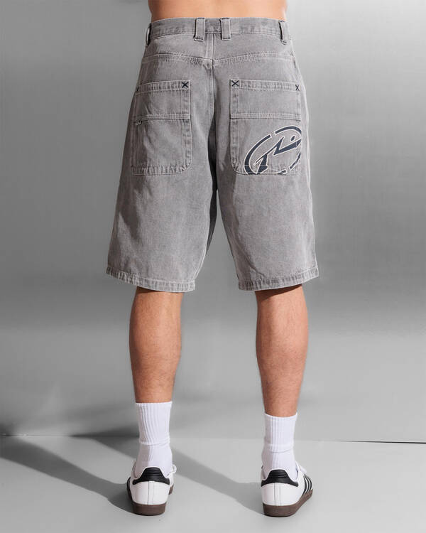 Rusty Turbo 2.0 Baggy Denim Shorts for Mens