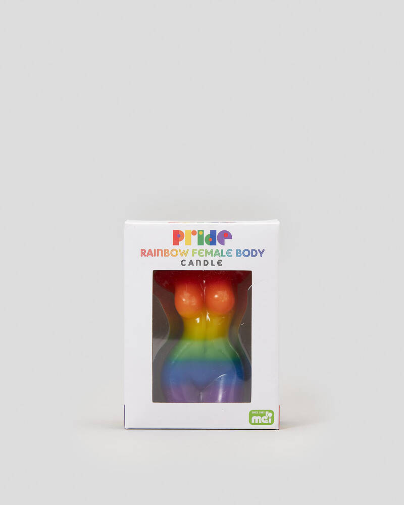 Mooloola Rainbow Female Body Candle for Womens
