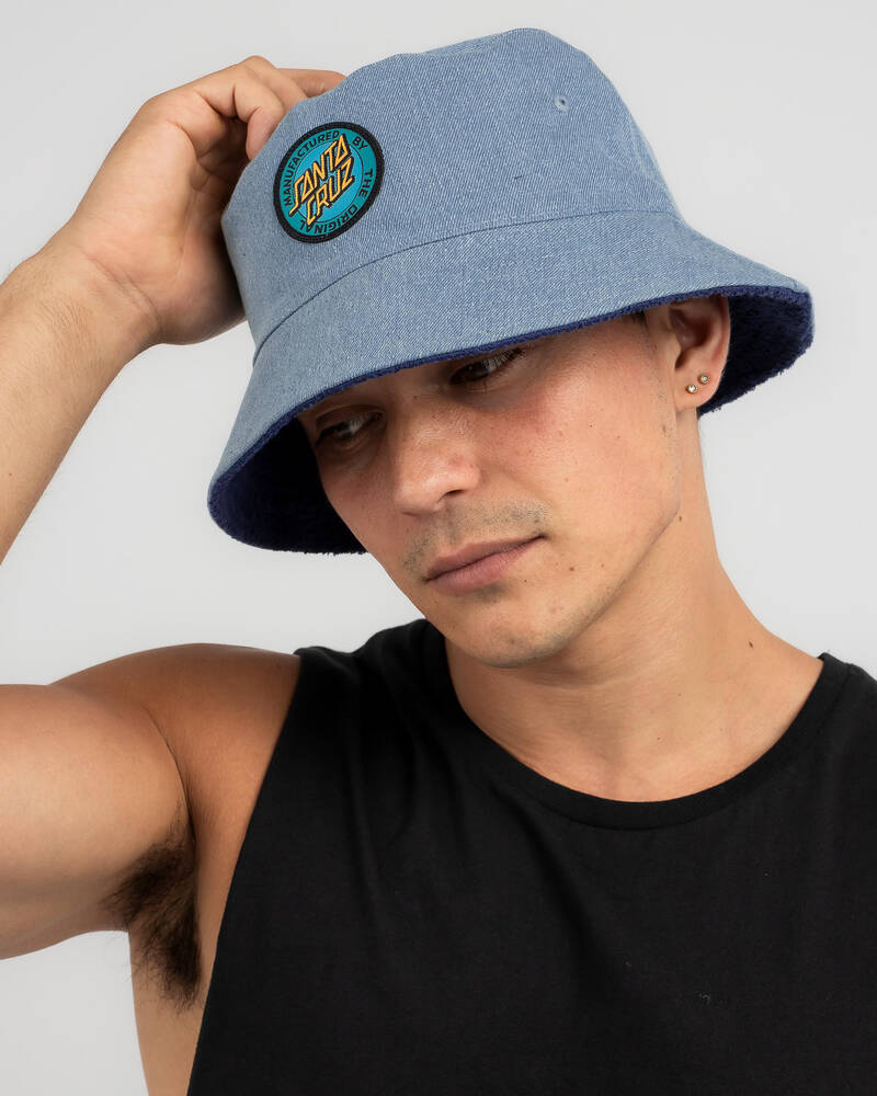 Santa Cruz MFG Dot Retro Patch Bucket Hat for Mens