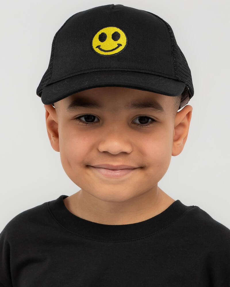 Lucid Boys' Smiley Trucker Cap for Mens