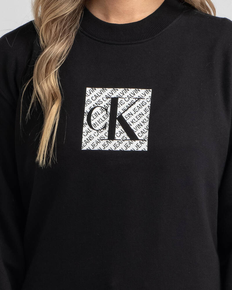 Calvin Klein Hologram Logo Sweatshirt for Womens