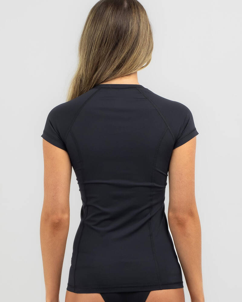 Roxy New Essentials Cap Sleeve Rash Vest for Womens