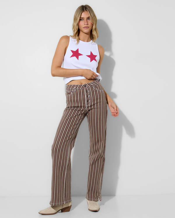 Ringers Western Tenika Striped Denim Jeans for Womens
