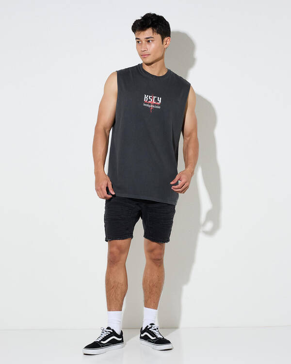 Kiss Chacey Burning Relaxed Muscle Tank for Mens