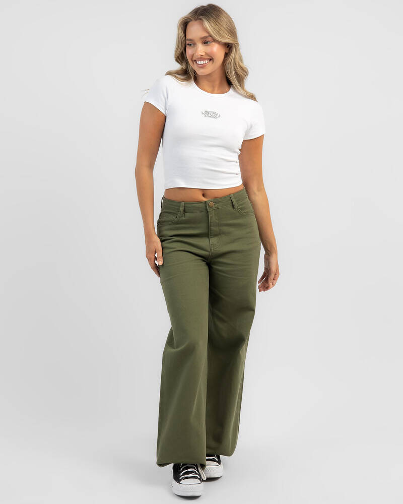 RVCA Street Baby Tee for Womens