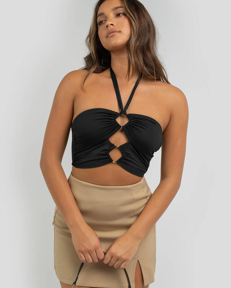 Alice Elle Hold Me Tight Halter Top for Womens