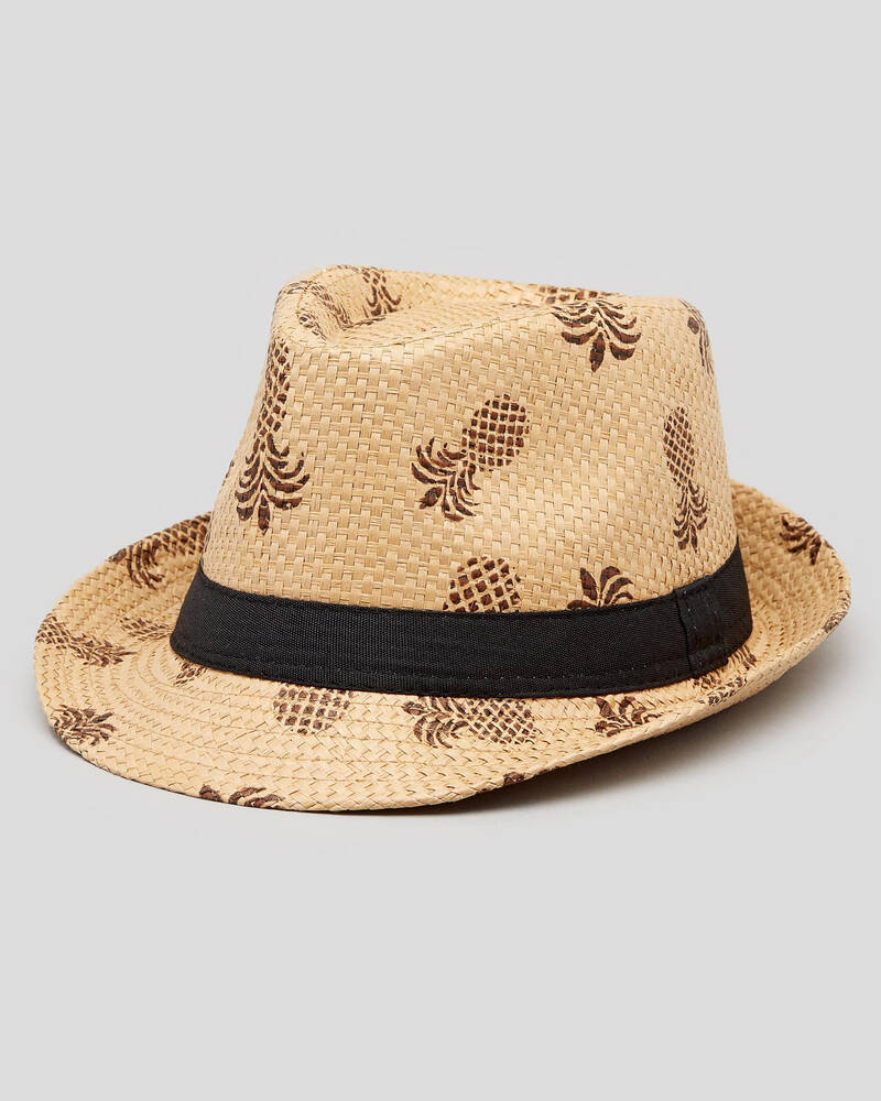 Skylark Native Straw Fedora Hat for Mens