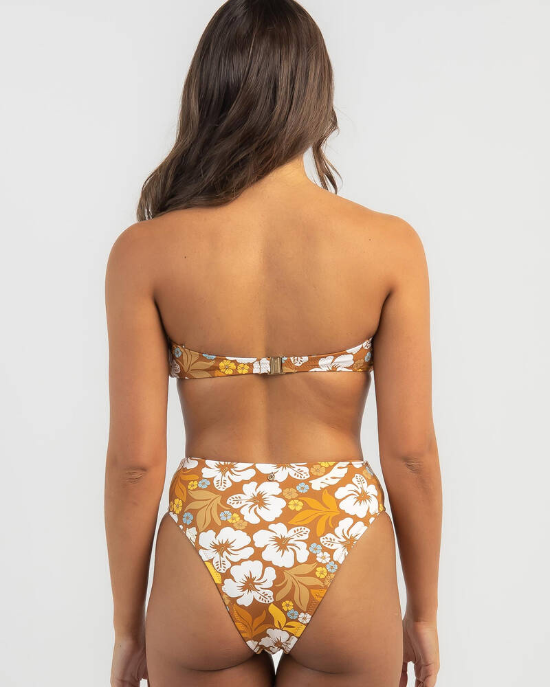 Rhythm Pacific Floral Bandeau Bikini Top for Womens