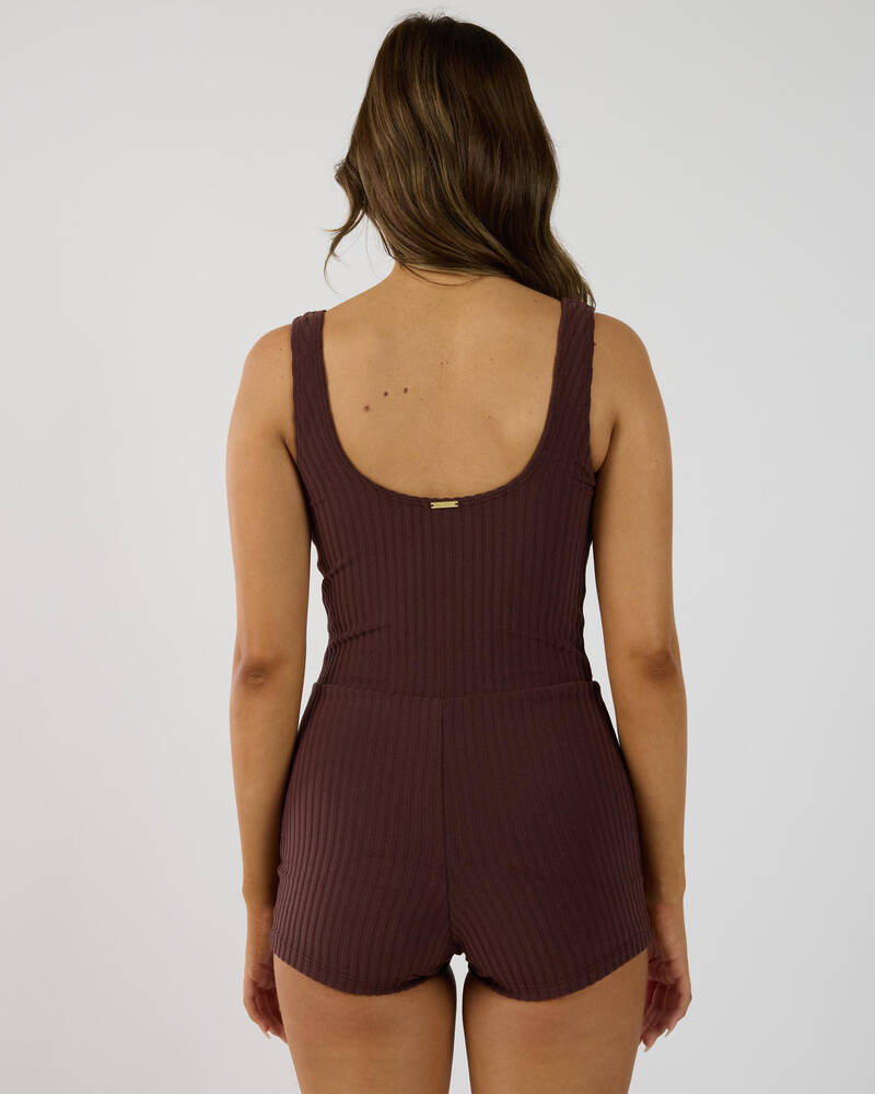 Billabong Terry Rib Retro Surf One Piece Swimsuit for Womens