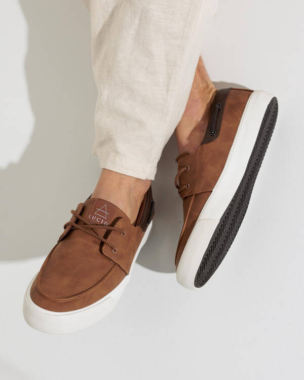 Lucid Anchor Deck Boat Shoe for Mens