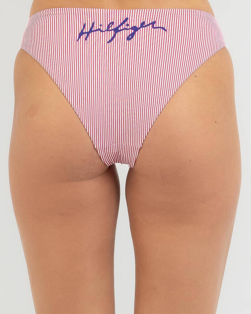 Tommy Hilfiger Hilfiger Logo Twist Bikini Bottom for Womens