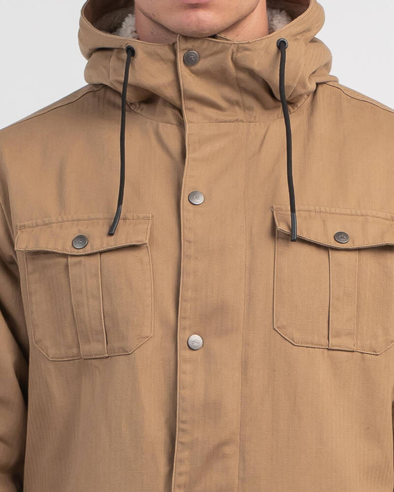 Rusty Charlie Parka Hooded Jacket for Mens