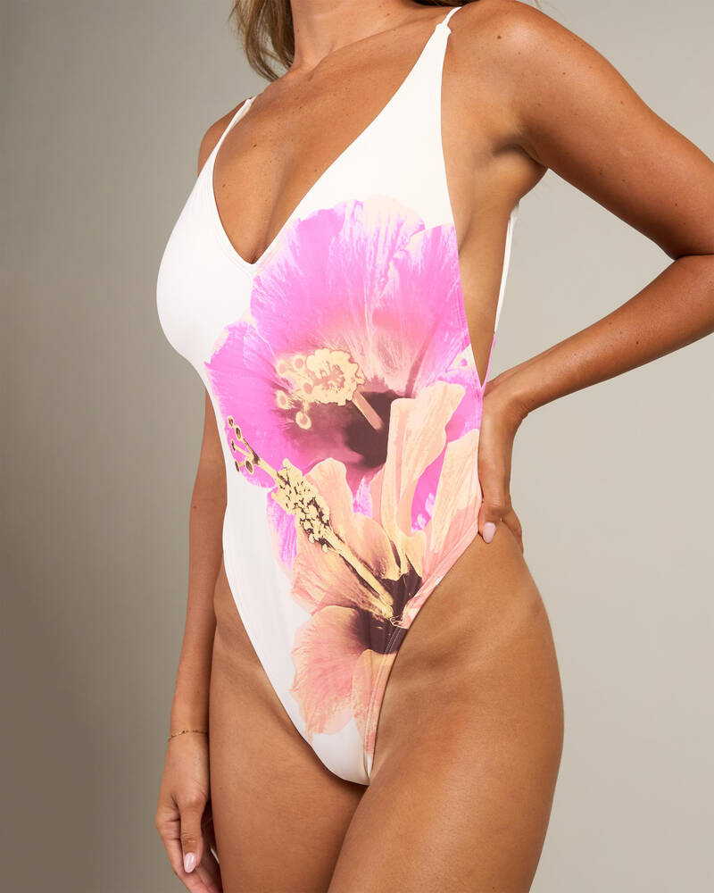 Billabong Sunny Shore Deep V One Piece Swimsuit for Womens