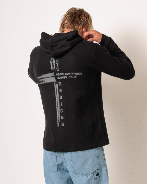 Divinity Waffle Hooded Long Sleeve T-Shirt