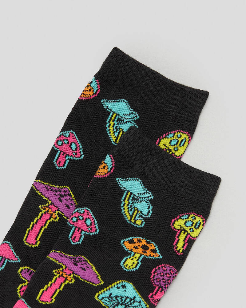 Sanction Mushroom Magic Crew Socks for Mens