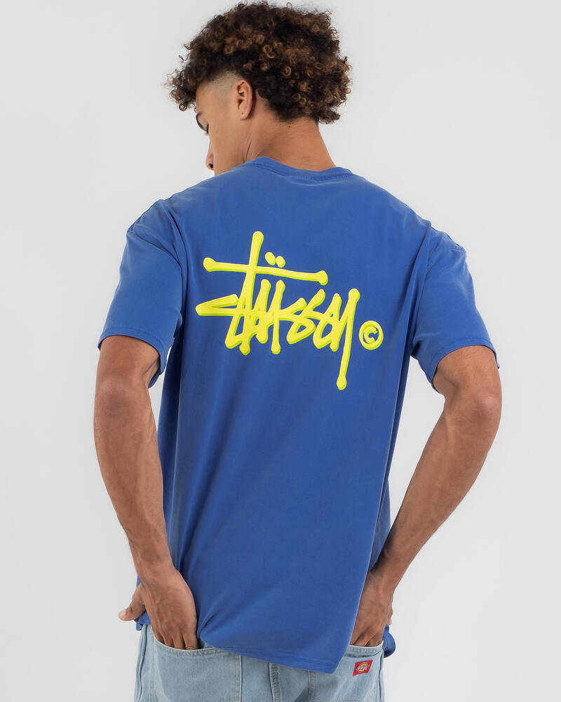 Stussy Shadow Graffiti T-Shirt for Mens