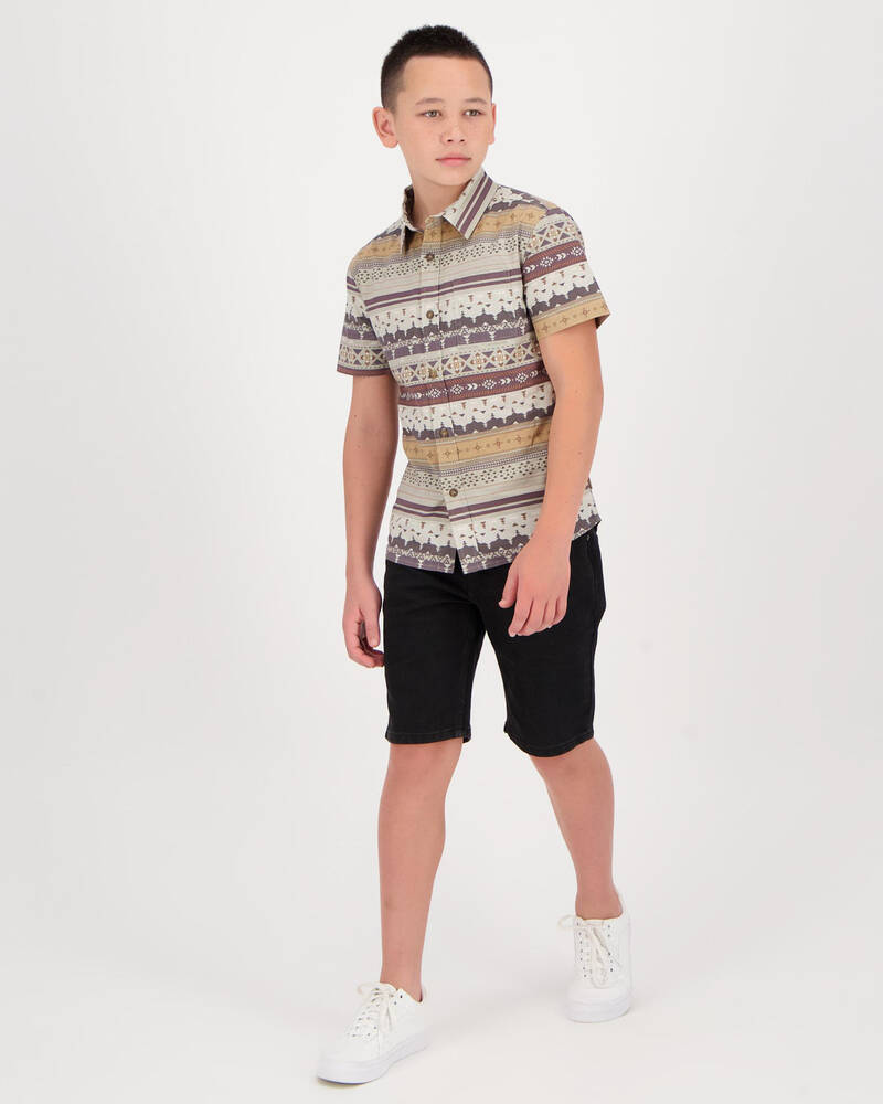 Skylark Boys' Navajo SS Shirt for Mens